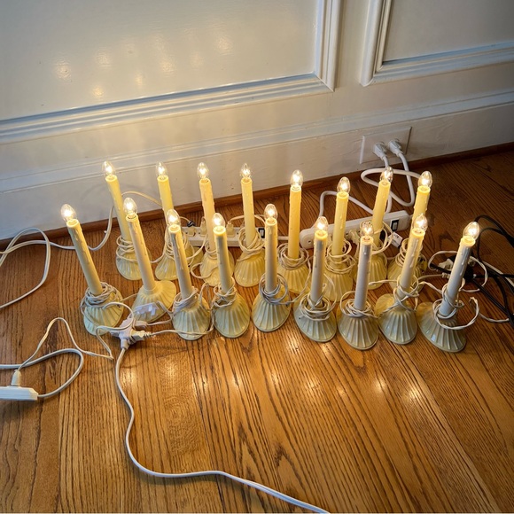 Christmas window candles vintage plastic electric bundle - Picture 1 of 7